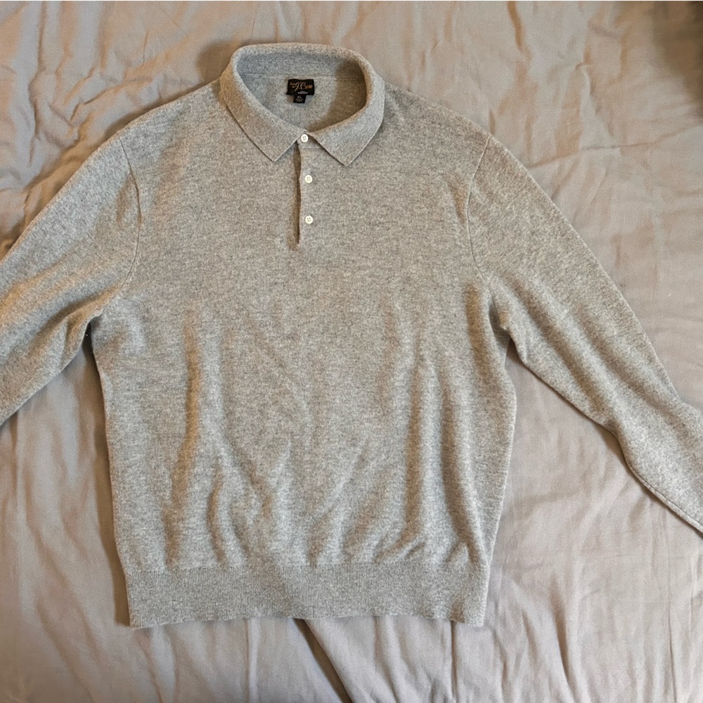 J. Crew Cashmere Collared Sweater Polo